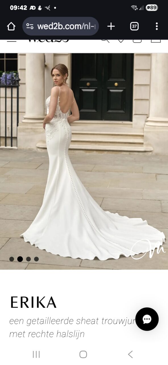 Trouwjurk erica van wed2b maat 14