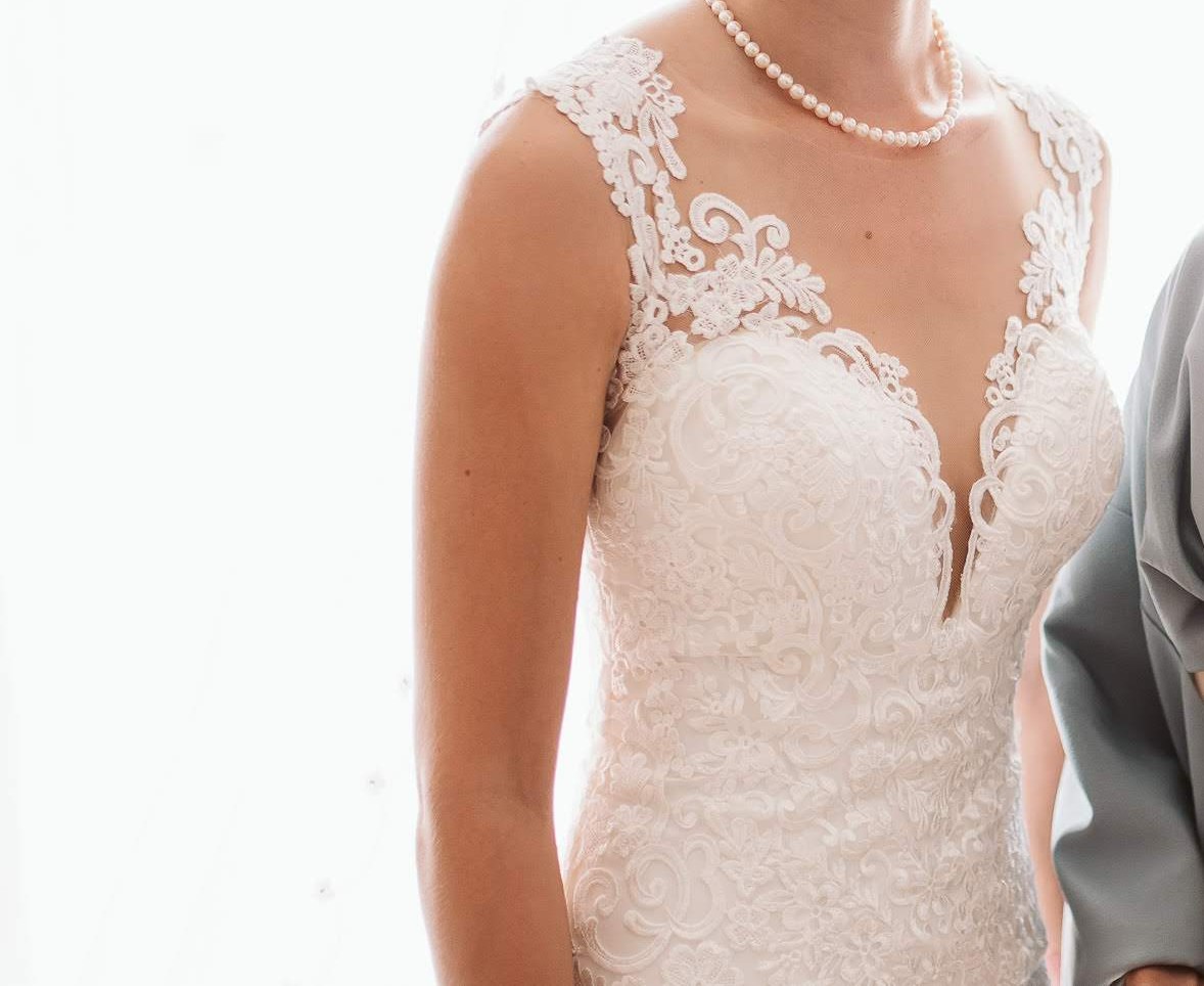 Eddy K mermaid wedding dress handmade in Italy