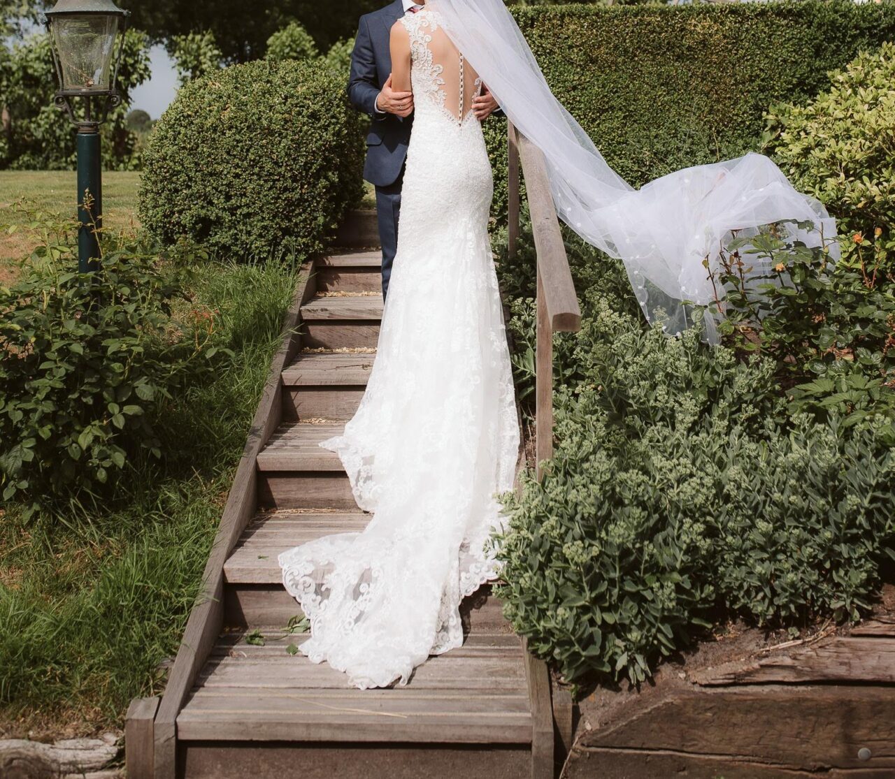 Eddy K mermaid wedding dress handmade in Italy