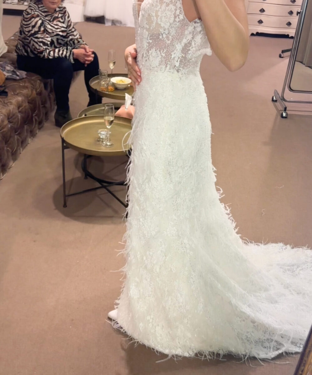 Trouwjurk Demetrios, Stijl: AM51 in maat 36 (nooit gedragen!)
