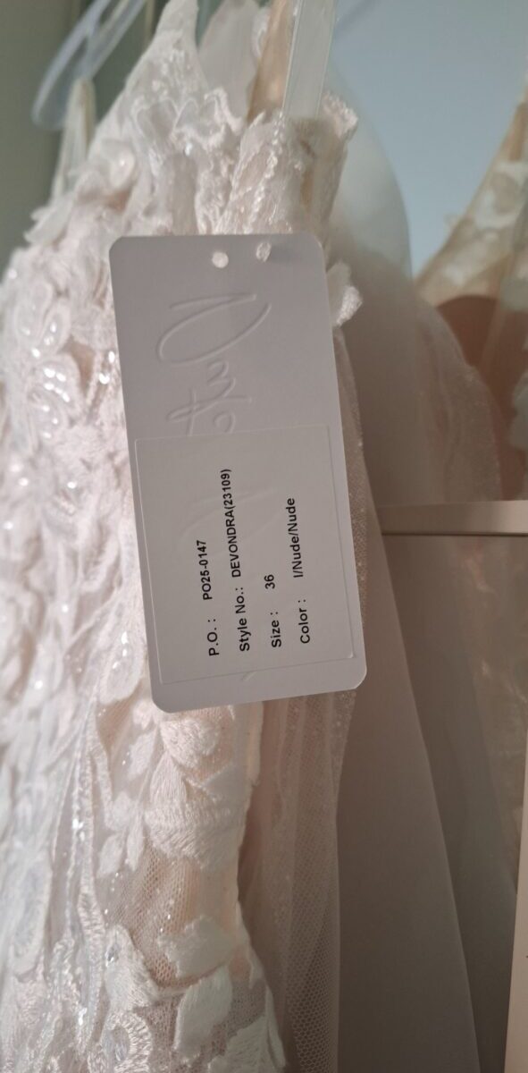✨ Modeca Devondra trouwjurk | Dutch Design | Nieuw | Maat 36 | Nude