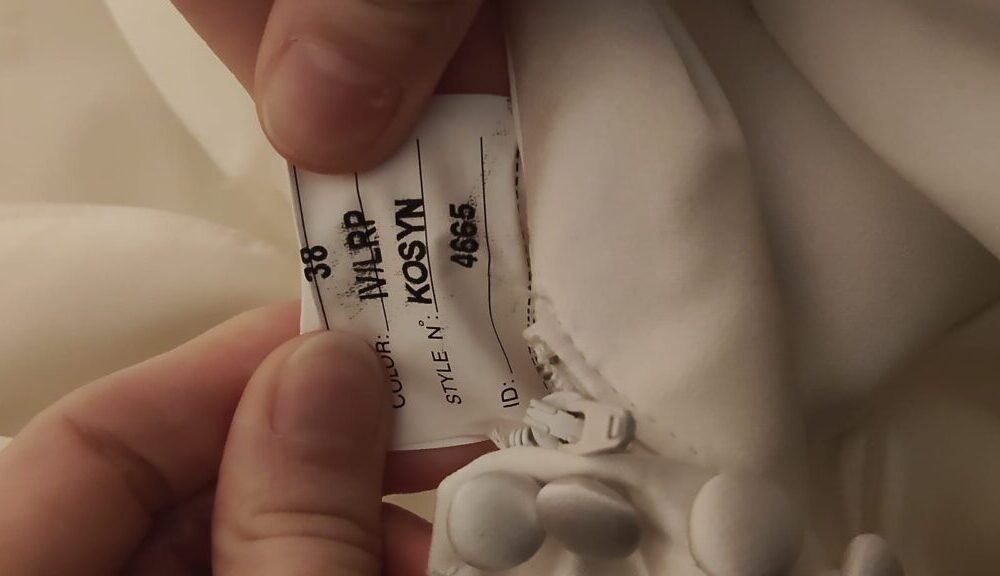 Nieuwe trouwjurk van Jarice