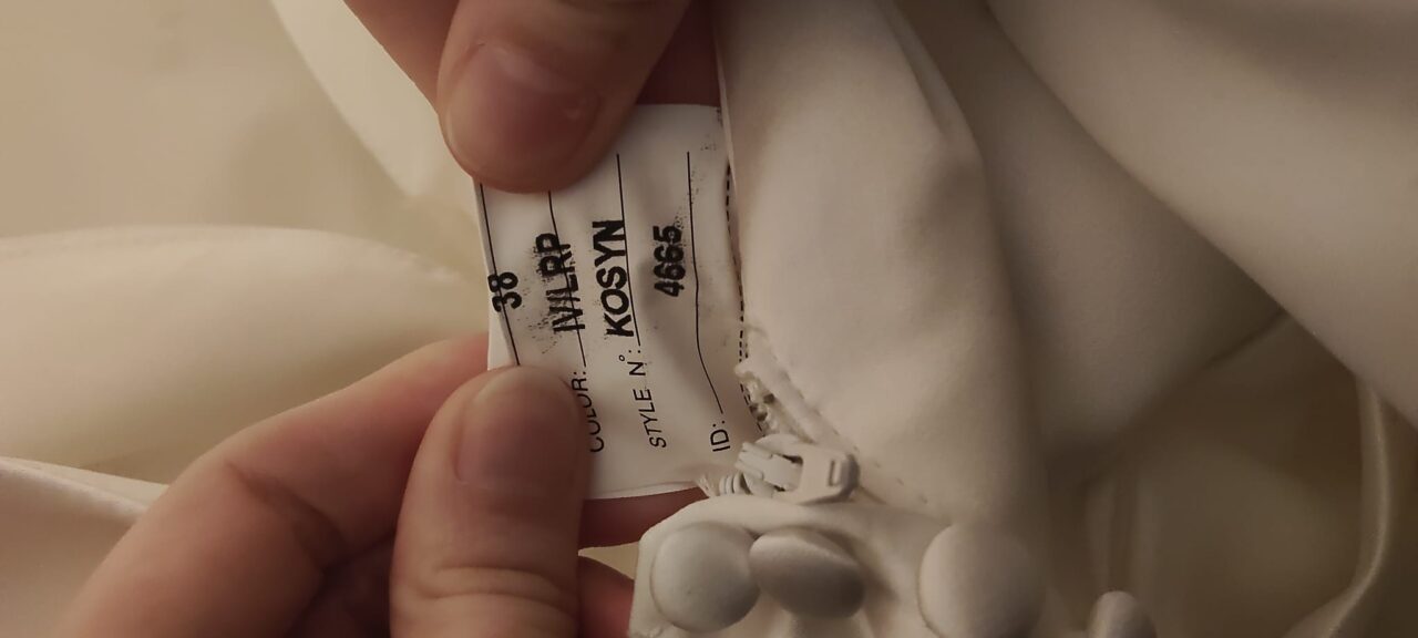 Nieuwe trouwjurk van Jarice